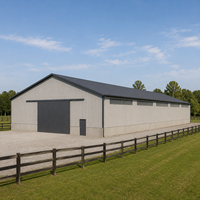 Bâtiment d'entrepôt agricole préfabriqué en structure métallique, conforme CE, résistant à la corrosion, pour entrepôt métallique et atelier
