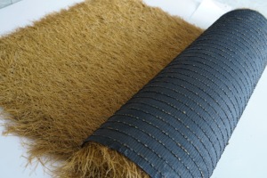Gazon artificiel réaliste jaune imitation chaume pour la décoration de toits tropicaux, de cabanes de jardin et de bâtiments commerciaux - Product Image 2