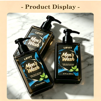 Nettoyant intime masculin personnalisé avec logo, anti-démangeaisons, nettoyant déodorant pour hommes, pour l'hygiène des parties intimes masculines