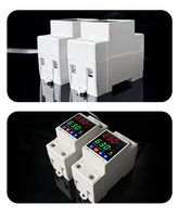 JIUJI JJVPD1-80F 6kVA 2P 40A 63A 80A AC220V/DC 85-300V 50 60Hz Rail DIN Monophasé Cuivre Affichage LED Personnalisable Réglable