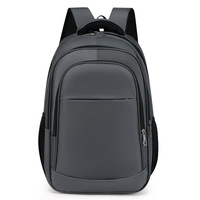 Mochila para portátil para estudiantes, 15 pulgadas, gran capacidad, unisex, color sólido, para viajes de negocios, bolsillo interior con cremallera, asa suave, todo incluido