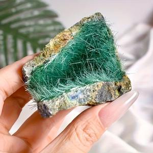 Azurita Cruda de 50-200g, Piedra Curativa, Espécimen de Cristal de Cuarzo Verde Brillante, Mineral en Racimo - Product Image 3