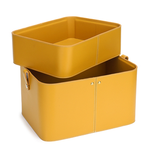 <span class=keywords><strong>Panier</strong></span> <span class=keywords><strong>de</strong></span> rangement en tissu <span class=keywords><strong>de</strong></span> fleurs séchées en métal doré en cuir PU <span class=keywords><strong>de</strong></span> luxe Paniers <span class=keywords><strong>de</strong></span> décoration pour la maison pour mariage - Product Image 4