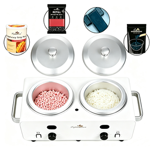 Chauffe-cire électrique professionnel double Lifestance pour l'épilation, le soin du visage et du corps, idéal pour les salons de beauté, compatible bois, bio et végétalien - Product Image 1
