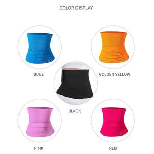 Ceinture <span class=keywords><strong>de</strong></span> compression amincissante pour femme, <span class=keywords><strong>bande</strong></span> <span class=keywords><strong>de</strong></span> sudation abdominale, effet sauna, élastique, sans couture, en polyester épaissi - Product Image 3