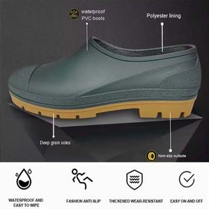 Zuecos de PVC Blancos de Bajo Perfil, Zapatos Ligeros para Hospital, Zapatos de Trabajo, Zuecos Wellington Impermeables para Fábrica y Uso Médico, <span class=keywords><strong>Calzado</strong></span> para Lluvia - Product Image 2