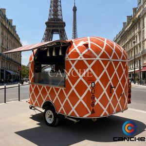 Venta caliente al aire libre Street Van Totalmente equipada Comida rápida Snack Remolque de comida móvil con estándar de Australia - Product Image 4