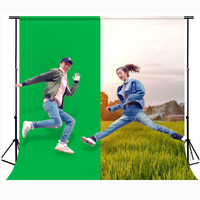 Yiscaxia Latar Belakang Foto Layar Hijau, Latar Belakang Foto Chroma Layar Hijau 120G 2X3M Langsung Pabrik untuk Studio Fotografi Layar Hijau