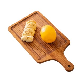 Plateau de service en bois d'ébène de qualité supérieure, durable, pliable, non toxique, facile à nettoyer, plateau de style japonais, steak, pain, dessert - Product Image 5