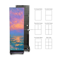 Afficheur LED portable sur pied pliable P1.25 P1.5 P1.86, écran publicitaire mobile pour utilisation en intérieur et en extérieur