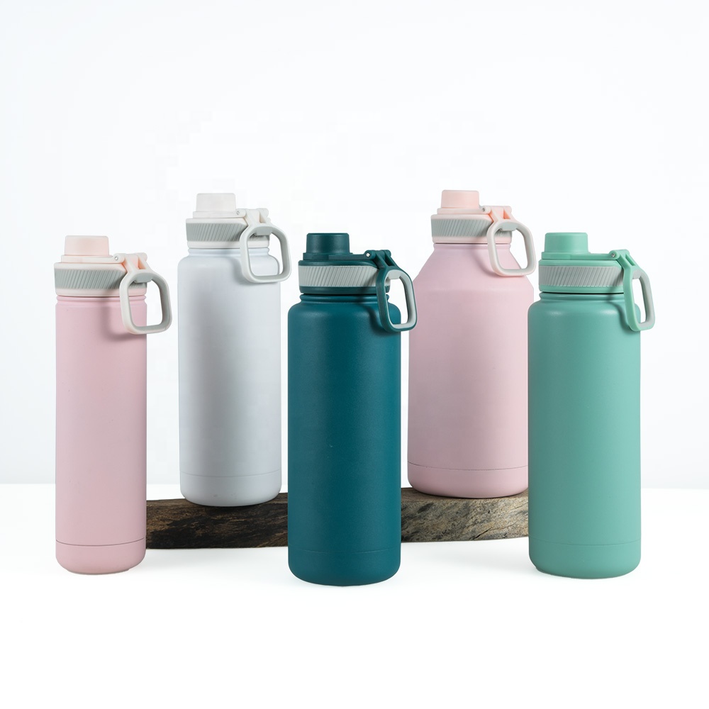 Оптовая продажа с завода, двухслойная Экологически чистая бутылка для воды hydroflask с ручкой
