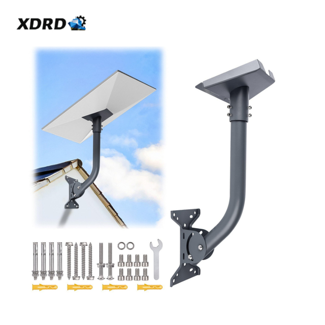 Starlink Gen3 for V4 Third-Generation Metal Bend Pipe Base Mounting Bracket Exterior Wall Pipe Support Antenna Mounting Bracket