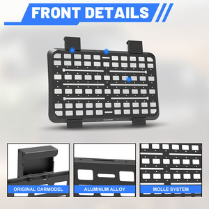 Ambull - Estante de Almacenamiento Lateral para Ventana Trasera de Jeep Wrangler JL 2018-2026, 4 Puertas, Panel Molle Metálico para Ventana Trasera - Product Image 2