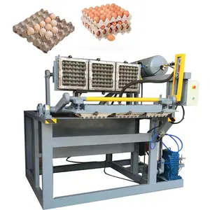 Ucuz tam otomatik kağıt yumurta tepsisi makinesi küçük yumurta tepsi yapma makinesi taşınabilir üretim hattı