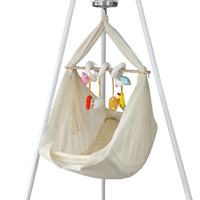 [Modèle phare tout-en-un] [Support pliable robuste] [Contrôle intelligent Bluetooth] [Ensemble balançoire-hamac électrique pour bébé]