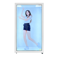 Pantalla de holograma 3D AI para interiores, escaparate holográfico interactivo, caja Lcd transparente, Meta Digital Virtual, Holobox humano