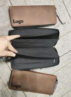 Sac de rangement pour gants de golf en cuir véritable multi-compartiments, étanche et de qualité supérieure, pour accessoires de golf