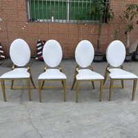 Best-seller Mobilier de luxe moderne empilable Salle à manger Événement Hôtel Banquet Fête Soleil Cercle Dos Conception Chaise de mariage
