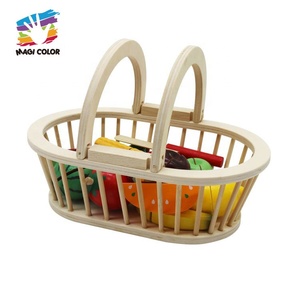 Offre Spéciale enfants jeu éducatif ensemble de nourriture en bois coupe fruits jouets avec panier W10B474 - Product Image 2