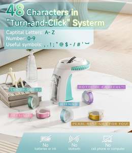 Phomemo <span class=keywords><strong>Omega</strong></span> S Vintage 3D Embosser E975 Machine de fabrication d'étiquettes de gaufrage avec <span class=keywords><strong>10</strong></span> rouleaux de bandes Imprimante d'étiquettes portable Old School - Product Image 4