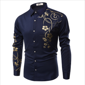 Camisas de Vestir de Manga Larga para Hombre, de Lino y Algodón, Transpirables, con Bordado de Estilo Ejecutivo - Product Image 4