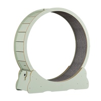 Bunnyhi PBJ070 Roue d'exercice pour chat, jouet interactif, écologique, pour l'intérieur, tapis de course de luxe en bois pour chat, adapté à la plupart des chats