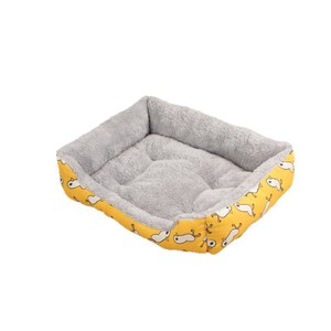 Universelles Umweltfreundliches Haustierbett für Alle Jahreszeiten Abnehmbar Waschbar Baumwolle Leinen PP-Baumwollfüllung Bedrucktes Hundebett für Kleine Hunde - Product Image 1