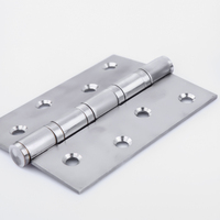 Charnière de porte à roulement à billes en acier inoxydable robuste de 4 pouces, personnalisée, avec angle d'ouverture de 180 degrés, blanche, installation facile