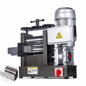 Machine à laminage pour la fabrication de bijoux, or, argent, formage de fil plat, 750W avec plaque de tréfilage - Product Image 2