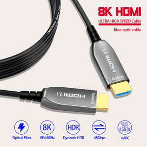 كابل HDMI V2.1 عالي السرعة فائق السرعة من Justlink 20 K و 8K و 60Hz و 4K و Hz و <span class=keywords><strong>AOC</strong></span> من الألياف البصرية للذكور إلى كابل HDMI للكمبيوتر الشخصي - Product Image 6