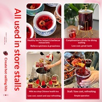 Sachets de thé aux agrumes, roselle et hawthorn pour le service du thé de l'après-midi – Infusion de fruits et herbes pour usage commercial