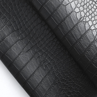 Cuir synthétique PVC gaufré texture crocodile pour sellerie automobile, emballage de boîtes à vin, emballage de carnets, produit en cuir, tissu