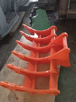 Rastrillo para Raíces SLN Personalizable, Nuevo, para Excavadoras, Apto para Uso en Construcción y Agricultura, 1 Año de Garantía