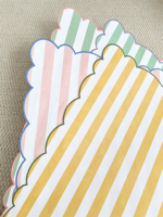 Papier d'emballage élégant rayé de la série Sea Salt Bubble, papier pour fleurs fraîches, bouquet de fleurs, matériel pour l'arrangement floral en boutique