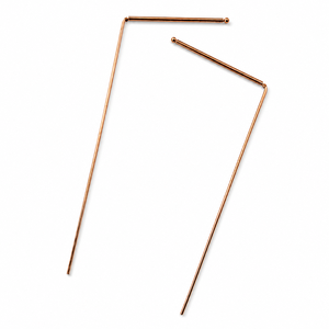 Kit de baguettes de radiesthésie Feng Shui pour le défrichement des terres et l'évaluation énergétique des maisons, instrument de divination en cuivre, exportateur - Product Image 1