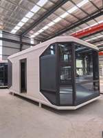 Casa Capsula Spaziale Impermeabile Prefabbricata con Finestra Panoramica per Siti Glamping