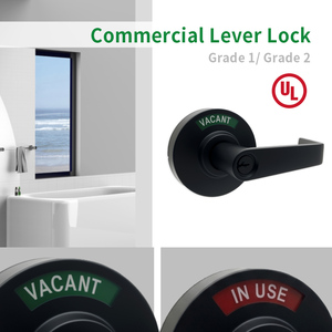 使用中的浴室锁 ANSI 2 级商业隐私锁 指示灯锁 重型门把手 - Product Image 4