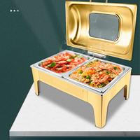 Réchauffeur d'aliments professionnel en acier inoxydable, restaurant d'hôtel, kit de plats à frire, équipement de Buffet en acier inoxydable, à vente