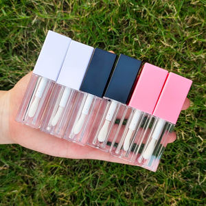 <span class=keywords><strong>Clair</strong></span> <span class=keywords><strong>rose</strong></span> violet brillant à lèvres glaçure Tubes rouge à lèvres baume à lèvres conteneurs avec Big Doe <span class=keywords><strong>pied</strong></span> 5ml personnalisé papier boîte vide - Product Image 6