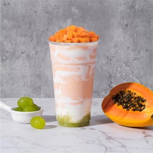 Bicchieri Monouso in PET da 98mm per Bevande Fredde, Tè al Latte, Boba, Gelato, Yogurt, Bicchieri da Asporto in Plastica da 12, 16, 20, 24oz con Coperchio e Cannuccia - Product Image 3