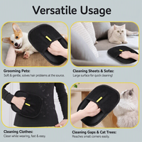 Éliminateur de poils de chat et de chien portable et écologique, grattoir à poils d'animaux manuel, 100% coton, outil de toilettage réutilisable pour un usage domestique