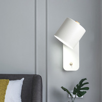 Applique murale LED à angle rotatif pour chambre à coucher étude de chevet salle à manger et salon éclairage décoratif pour mur de fond