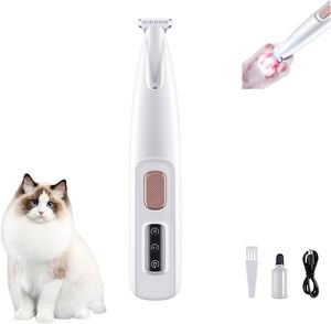 Rechargeable Cordless <b>Cat</b> Hair Trimmer Washable Pet <b>Shaver</b> for <b>Cats</b> and Small Dogs Stainless Steel & Plastic Grooming Tools - Product Image 1
