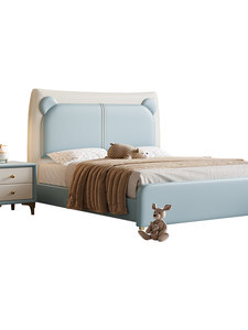 Ensemble <span class=keywords><strong>de</strong></span> chambre à coucher en bois <span class=keywords><strong>de</strong></span> luxe sur le thème des dessins animés modernes, <span class=keywords><strong>lit</strong></span> confortable pour enfants avec espace <span class=keywords><strong>de</strong></span> rangement pour une utilisation à l'hôtel ou à la maison pour les garçons - Product Image 4