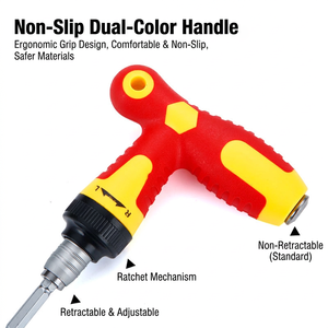 Jnt Ratcheting <b>Screwdriver</b> Set 33 In 1 Multipurpose With Anti Slip Handle For Home Repair And Maintenance - Product Image 3