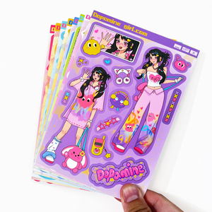 Adesivi Personalizzati con LOGO e Forma su Misura, Fogli A4 <span class=keywords><strong>A5</strong></span> Stampati, Adesivi in Vinile Trasparente Impermeabile Opaco Lucido per Bambini, Taglio a Bacio - Product Image 3