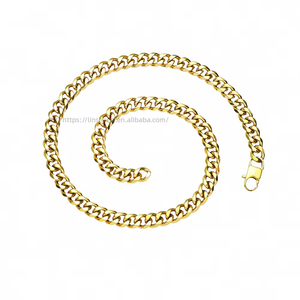 Simple Titanium Steel Necklace, Street Hip Hop Hipster Side <b>Cuban</b> <b>Chain</b> Jewelry Tanjing Fashion Lijing Necklace - Product Image 1