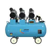 Compresseur à piston silencieux sans huile YiBang 600W 45L/min 8bar AC 110V 60Hz, pompe à air personnalisable, réservoir de 30L, monophasé
