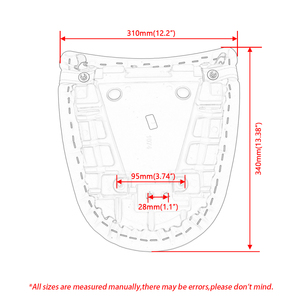 Coussin de siège passager arrière de moto pour <span class=keywords><strong>Kawasaki</strong></span> Z750 <span class=keywords><strong>Ninja</strong></span> <span class=keywords><strong>ZX6R</strong></span> ZX636 03-04 Z1000 2003 2004 2005 <span class=keywords><strong>2006</strong></span> - Product Image 3
