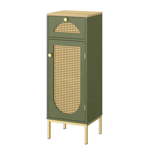 Popolare Armadio Contenitore Multifunzionale Grande Capacità in Stile Rustico con <span class=keywords><strong>Ante</strong></span> in Rattan <span class=keywords><strong>per</strong></span> Arredamento Casa, Villa, <span class=keywords><strong>Soggiorno</strong></span>, Bagno - Product Image 2